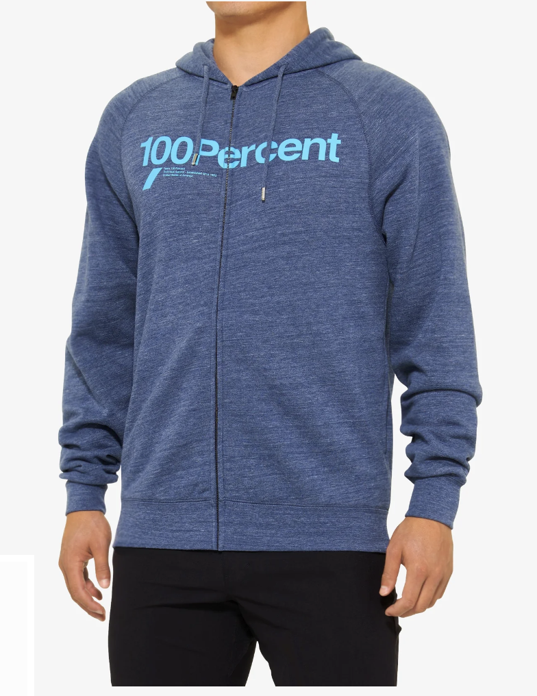 KERV Zip Hoodie Fleece Heather Navy